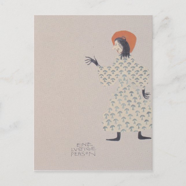 Carte Postale Koloman Moser-Livre photo pour la nièce de Ditha (Devant)