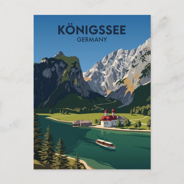 Carte Postale Königssee Allemagne (Devant)