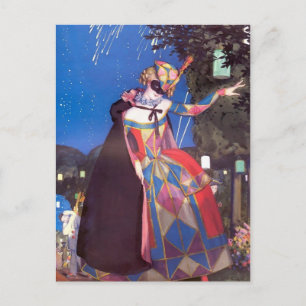 Carte Postale Konstantin Somov - La petite langue de Columbine