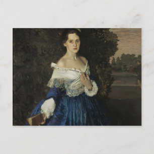 Carte Postale Konstantin Somov-Portrait de Yelizaveta Martynova