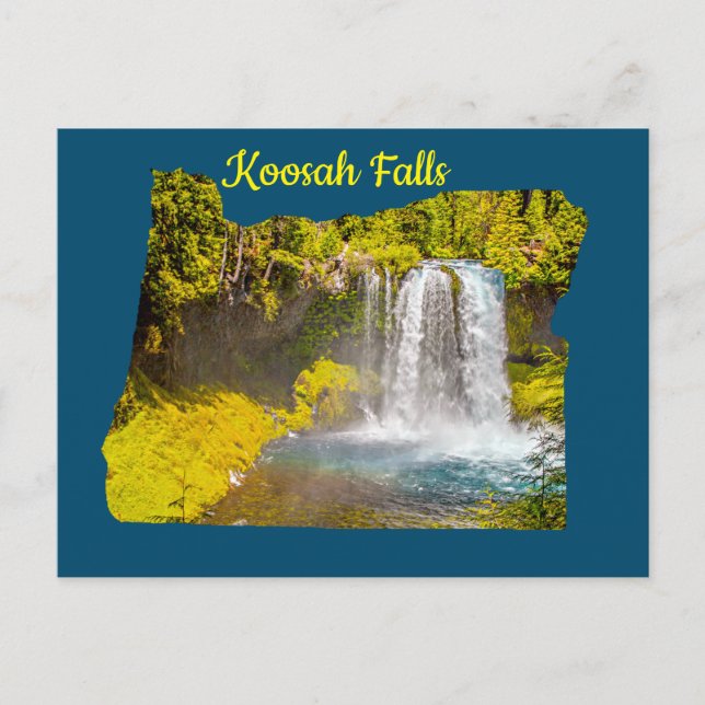 Carte postale Koosah Falls Oregon (Devant)