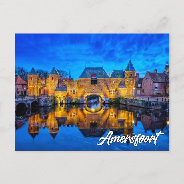 Carte Postale Koppelpoort Gate, Amersfoort, Netherlands (Devant)