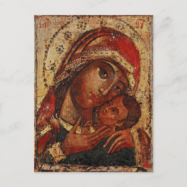 Carte Postale Korsunskaïa : icon of the Mother of Dieu of Cherso (Devant)