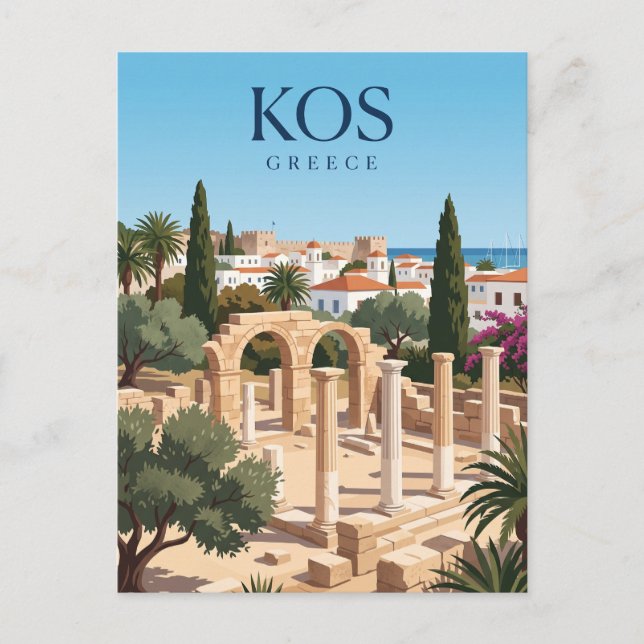 Carte Postale Kos Ville Grèce (Devant)