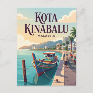 Carte Postale Kota Kinabalu Malaisie