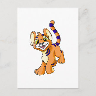 Carte Postale Kougra orange aventurière