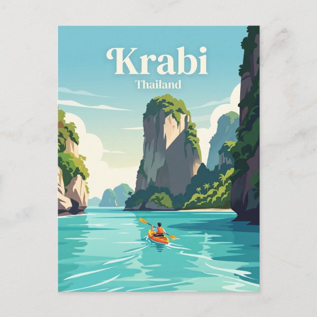Carte Postale Krabi, Thaïlande (Devant)