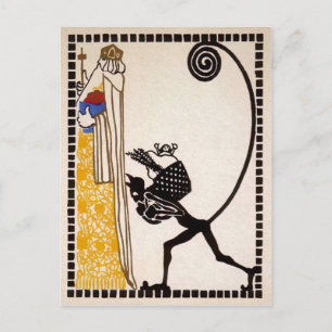 Carte Postale Krampus allemand vintage