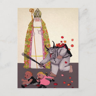 Carte Postale Krampus allemand vintage