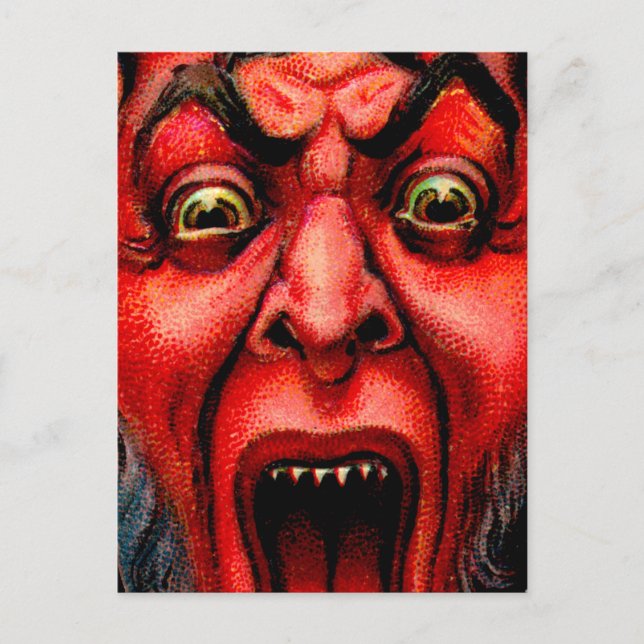 Carte Postale Krampus de culture vintage (Devant)