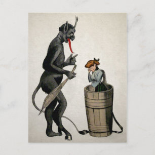 Carte Postale Krampus déplaisant