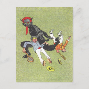 Carte Postale Krampus Kidnapping