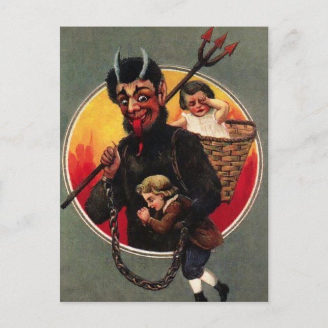Carte Postale Krampus vintage (Devant)