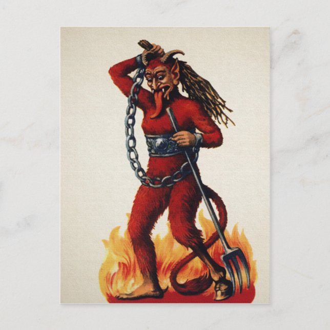 Carte Postale Krampus vintage (Devant)