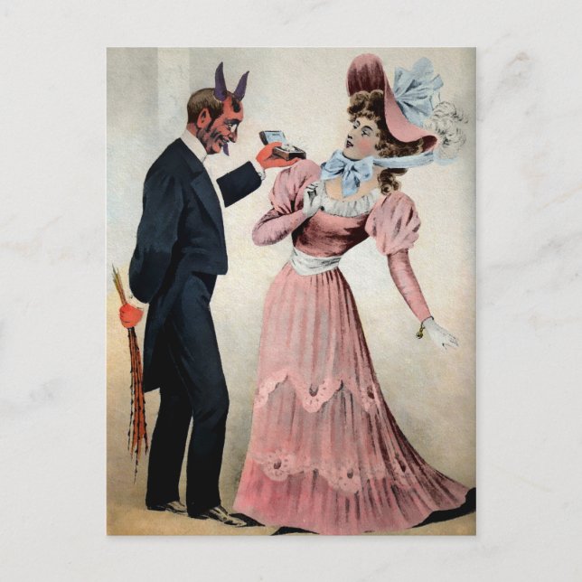 Carte Postale Krampus vintage Proposition (Devant)