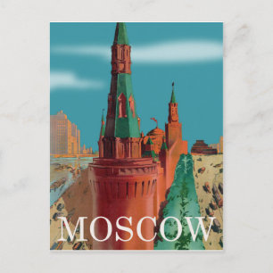 Carte Postale Kremlin, Moscou, vue d'ensemble