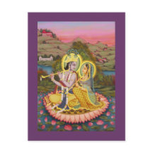 Krishna et Radha sur lotus