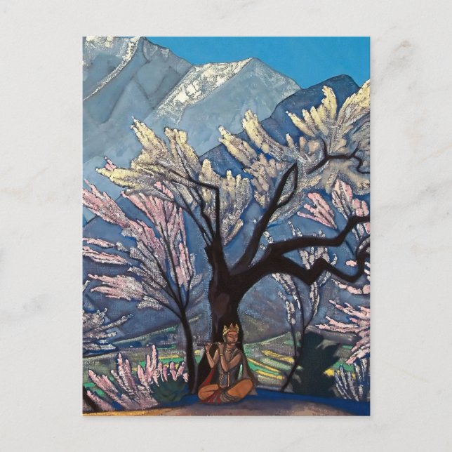 Carte Postale « Krishna - Printemps à Kulu » de Nicholas Roerich (Devant)