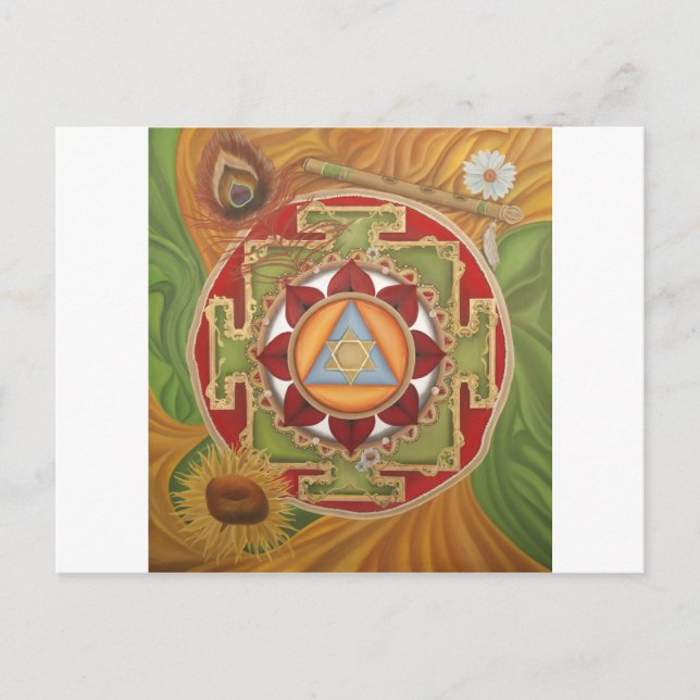 Carte Postale Krishna Yantra (Devant)