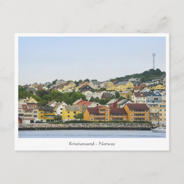 Carte Postale Kristiansund Norvège (Devant)