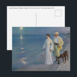 Carte Postale Kroyer - L'artiste et sa femme sur la plage<br><div class="desc">Soir d'été sur la plage de Skagen,  l'artiste et sa femme - Peder Severin Kroyer,  1899</div>