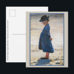 Carte Postale Kroyer - Petite fille debout sur la plage de Skage<br><div class="desc">Petite fille debout sur la plage sud de Skagen - Peder Severin Kroyer,  1884. Huile sur panneau.</div>