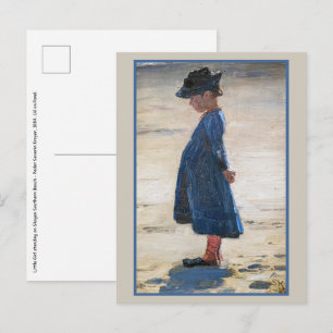 Carte Postale Kroyer - Petite fille debout sur Skagen Beach