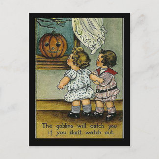 Carte Postale KRW Goblins Vous Ramènera Halloween Vintage
