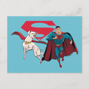 Carte Postale Krypto & Superman