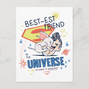 Carte Postale Krypto & Superman : meilleur ami dans l'univers