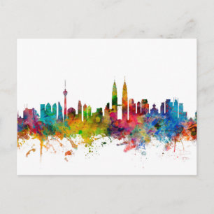 Carte Postale Kuala Lumpur Malaisie Skyline