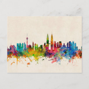 Carte Postale Kuala Lumpur Malaisie Skyline