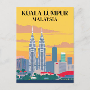 Carte Postale Kuala Lumpur Malaisie Tours Anciennes Vue Urbaine