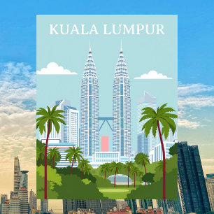 Carte Postale Kuala Lumpur Malaisie Tours Petronas Modernes