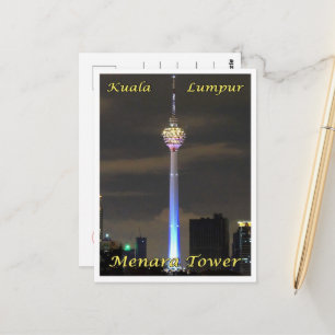 Carte Postale Kuala Lumpur Menara Tower - Malaisie -