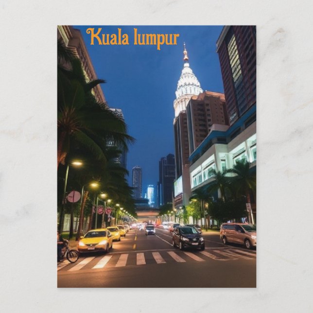 Carte Postale kuala lumpur voyage vintage (Devant)