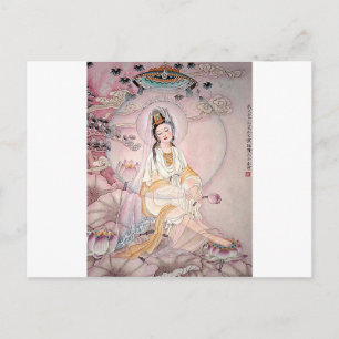 Carte Postale Kuan Yin; Buddhist Goddess Of Compassion