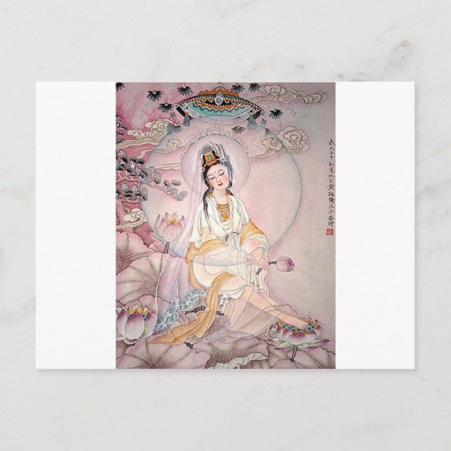 Carte Postale Kuan Yin; Buddhist Goddess Of Compassion (Devant)