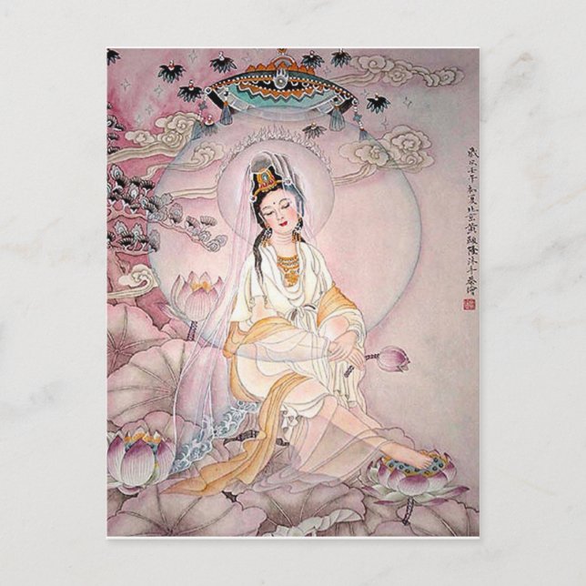 Carte Postale Kuan Yin ; Déesse Bouddhiste De La Compassion (Devant)