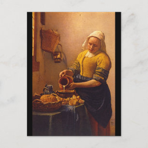 Carte Postale Kuchenmagd', Jan Vermeer_Dutch Masters