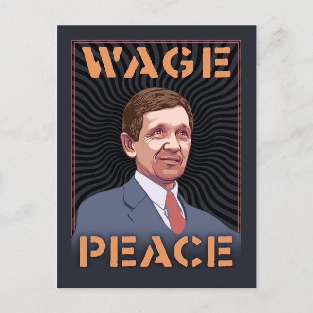 Carte Postale Kucinich - Paix salariale (Devant)