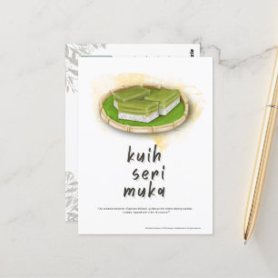 Carte postale Kuih Seri Muka Malaysia