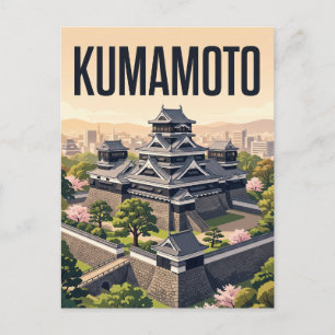 Carte Postale Kumamoto, Japon