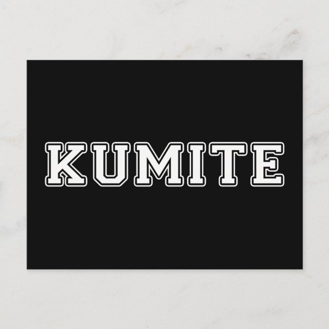 Carte Postale Kumite (Devant)