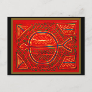 Carte Postale Kuna Mola Stingray