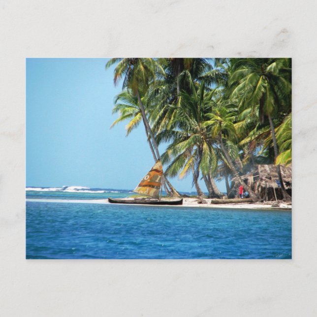 Carte Postale Kuna Ulu, Yansaladup, Panama (Devant)