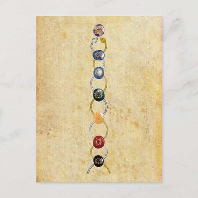 Carte Postale Kundalini Chakras (Devant)