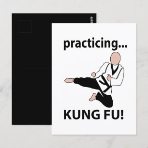 Carte Postale Kung Fu Black Belt Arts martiaux