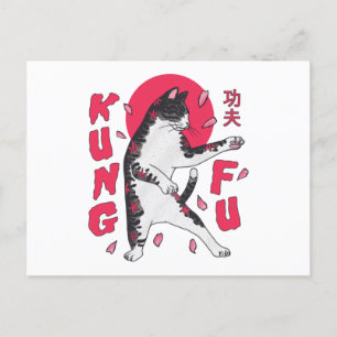 Carte Postale Kung Fu Cat