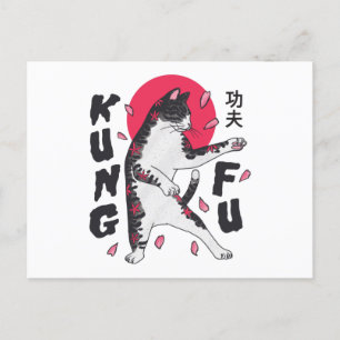 Carte Postale Kung Fu Cat